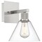 Access Lighting Port Nine Martini, Martini LED Wall Sconce, Brushed Steel Finish, Clear Glass 63143LEDDLP-BS/CLR - alternate 1
